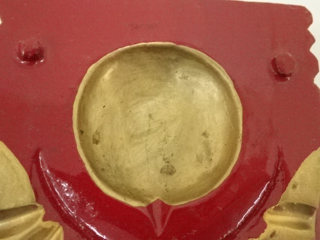  三階千嶺造　木彫獅子香合（共箱）